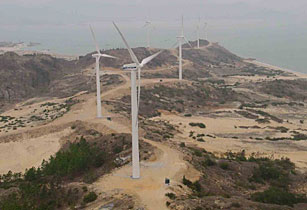 Horizontal axis wind turbine. The text above describes the image. Horizontal axis wind turbine. The text above describes the image.
