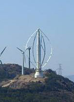 vertical axis wind turbine. The text above describes the image. vertical axis wind turbine. The text above describes the image.